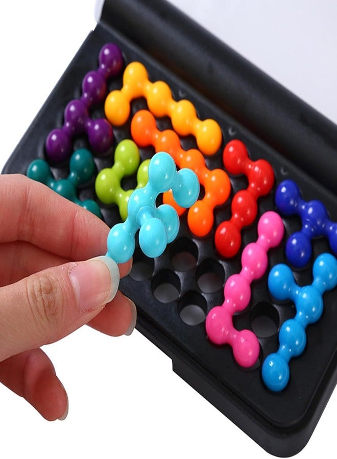 STOFFIER GARTEN IQ Puzzle Game, Travel Game for Kids and Adults, Cognitive Skill-Building Brain Game - Brain Teaser Game for Ages 6 & Up, 120 Challenges in Travel-Friendly Case - Image 4